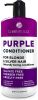 Purple Conditioner for Blonde Hair Goodbye to Orange and Yellow Brassy Tones For Color Treated Bleached Silver White and Gray Hair Sulfate and Paraben