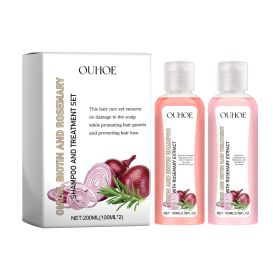 OUHOE Onion, Biotin And Rosemary Shampoo And Set, Nourish Hair Root Scalp Thick Hair Luster Thick Hair