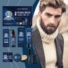 East Moon Men's Sandalwood Beard Care Set Nourishes And Restores Hair And Shavings