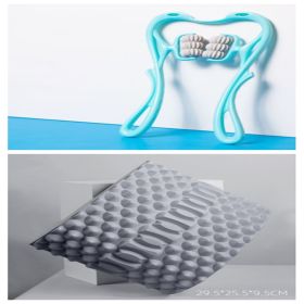 Multifunctional Manual Six-wheel Neck Massager Massage Relieve Roller Massage Tool (Option: Set)