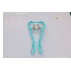 Multifunctional Manual Six-wheel Neck Massager Massage Relieve Roller Massage Tool (Option: New Thumb Blue)