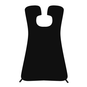 Facial Hair Beard Catcher Cape Beard Shave Apron Beard Whiskers Shaving Apron Cape Facial Hair Trimmings Sink Bib w/ 2 Suction Cups (Option: BeardPickCoverBLK)