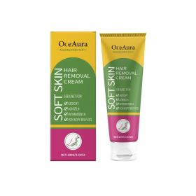 OceAura Gentle And Soothing Hair Removal Cream, Gently Cleanses Various Skin Types And Is Suitable For Refreshing, Smooth And Fine Hair Removal Cream (Option: 100g-120g-1.57*1.57*6.49inch)