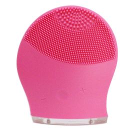 Silicon Gel Facial Cleanser (Color: Red)