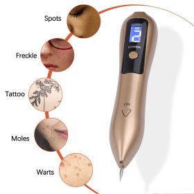 9 Level LCD Face Skin Dark Spot, Mole, Tattoo, Freckles, Skin Tag and Wart Removal Laser Plasma Pen. (Color: White)